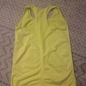 Lemon yellow Oiselle Women's Racerback Seamless Athletic Tank Top